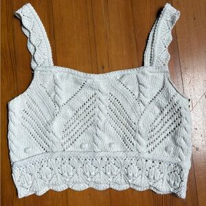 Zara Beige Knit Tank Top